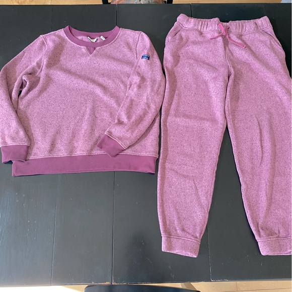 L.L. Bean Women’s Lightweight Sweater Fleece Jogger Set Size Medium - Picture 2 of 15